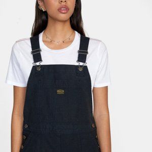 NWT RVCA Recession Black Overalls